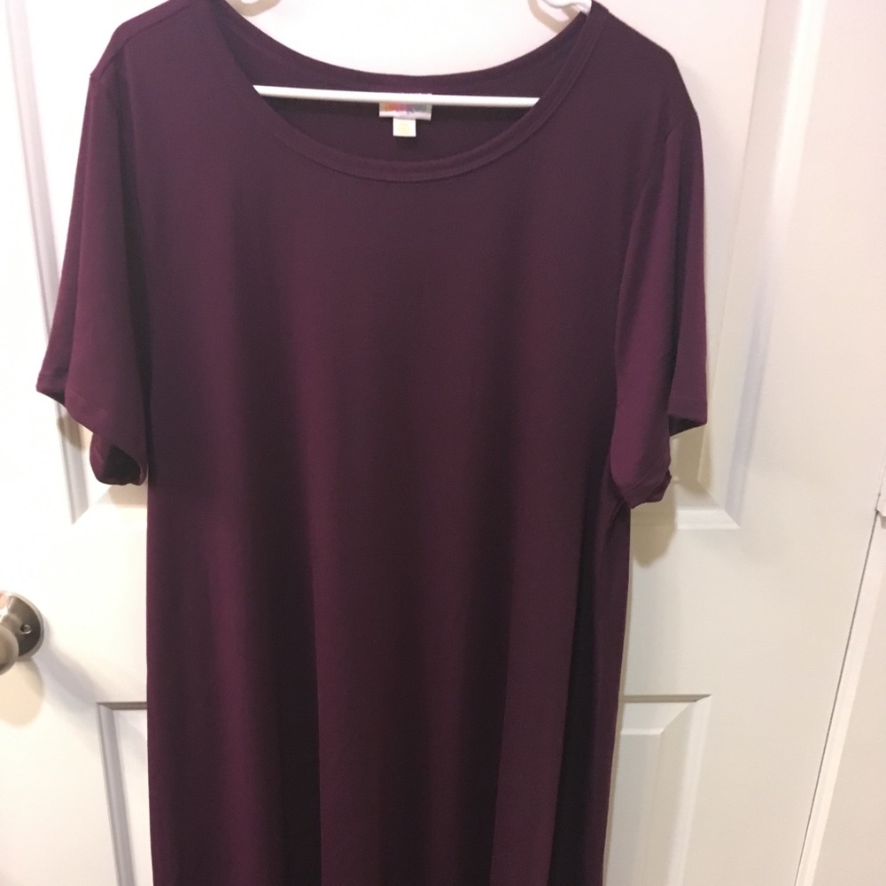 NWOT modified Lularoe Carly 3xl-Eggplant purple.